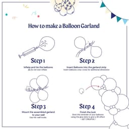 Party Decoration Set Ballon Garland Set Arch Ballon Decoration (Pink Purple) 3