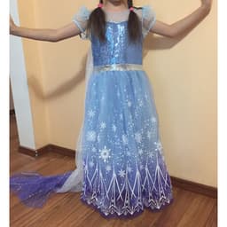 Princess Girls Dress Fancy Party Tulle Outfit for Princess Halloween Cosplay Birthday Party Costume 3