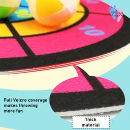 Cartoon Dart Board Set – Cute Elephant Shape Sticky Ball Target Game 3