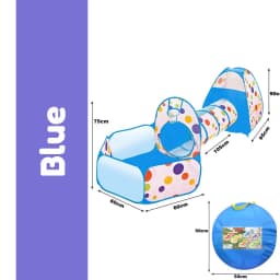 3-in-1 Adventure Kids Play Tent Crawl/Tunnel & Ball Pit Popup Bounce 1