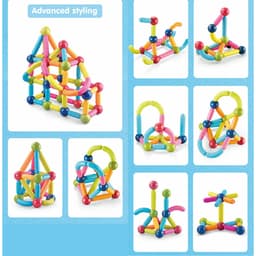 Magnetic Stick Building Blocks – 25 Pcs Set! 3