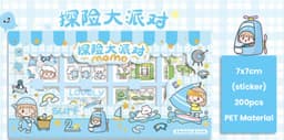 Kawaii Journal Wasi Stickers Stationery Set for Scrapbooking & Journaling 5