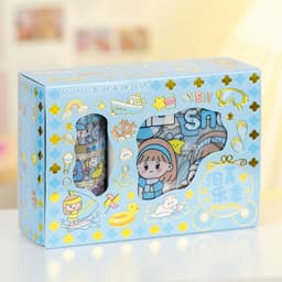 Gift Box Washi Sticker Set – Perfect for Journals, Scrapbooks & DIY Crafts Adorable Girl Cartoon 4