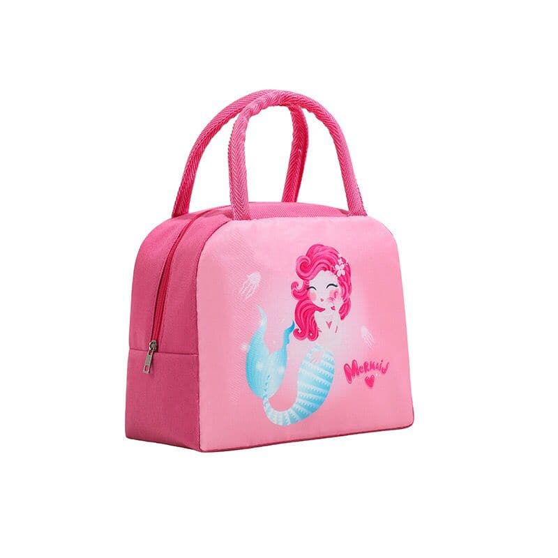 Insulated Lunch Bag with mermaid cartoon design